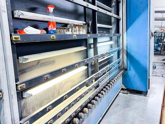 LIVA LYM 617-3500 Машина мойки листового стекла с панельным прессом для производства стеклопакетов
