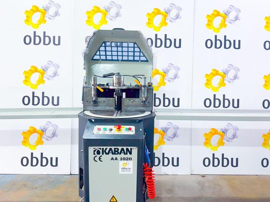KABAN AA 1020 Одноголовочный станок для нарезания ПВХ и алюминия + подающий и принимающий рольганг TRONZADORAS MG