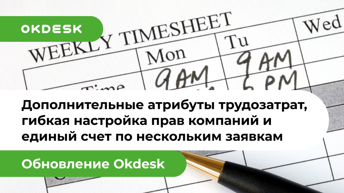 Развитие helpdesk системы для учета трудозатрат