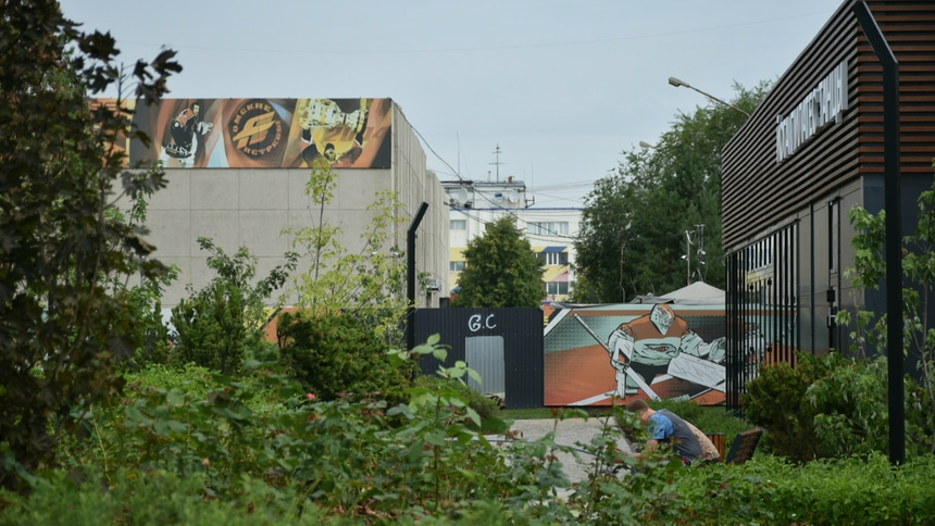 граффити около СКК Блинова