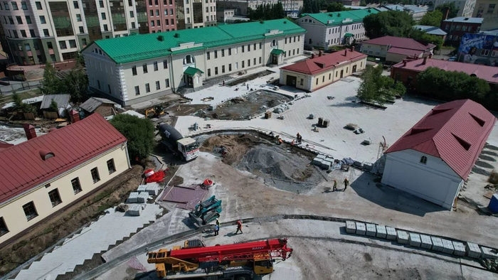 Сухой фонтан в Омской крепости