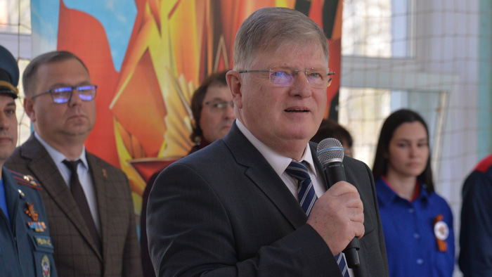 Владимир Корбут в школе 23, стрельбища