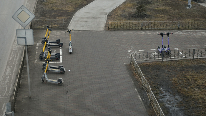 парковка электросамокатов