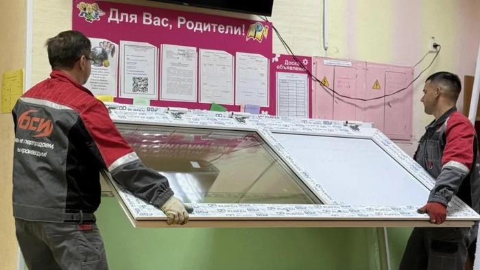 монтаж двери