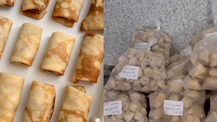 Блины пельмени