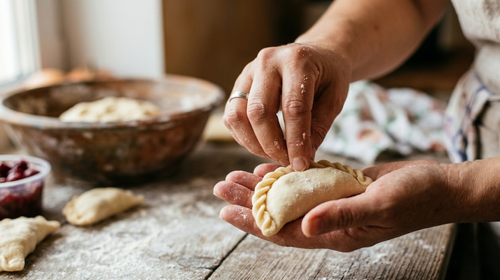 Лепка вареников