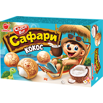 Печенье CHOCOBOY SAFARI Кокос 39 гр