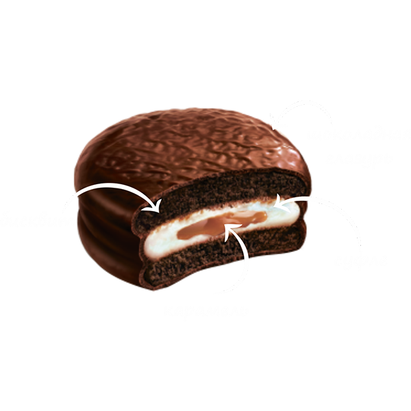 Choco-Pie Dark Caramel 360 гр