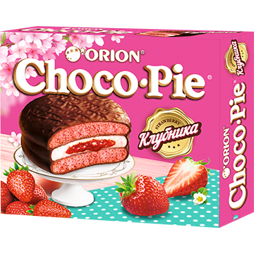 Choco-Pie Strawberry Клубника 360 гр