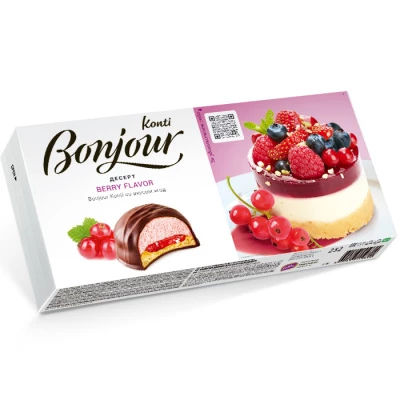 Десерт Bonjour Konti со вкусом ягод 232 гр
