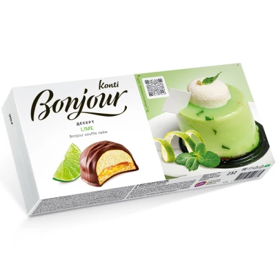 Десерт Bonjour souffle лайм 232 гр