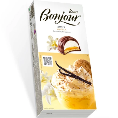 Десерт Bonjour souffle ваниль 232 гр