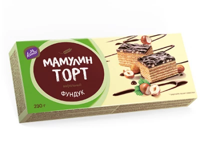 Торт вафельный Мамулин торт фундук 230 гр