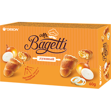 Печенье затяжное MR. BAGETTI Луковый 60 гр