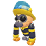 Firefighter Gibbon в Adopt Me