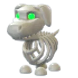 Halloween White Skeleton Dog в Adopt Me