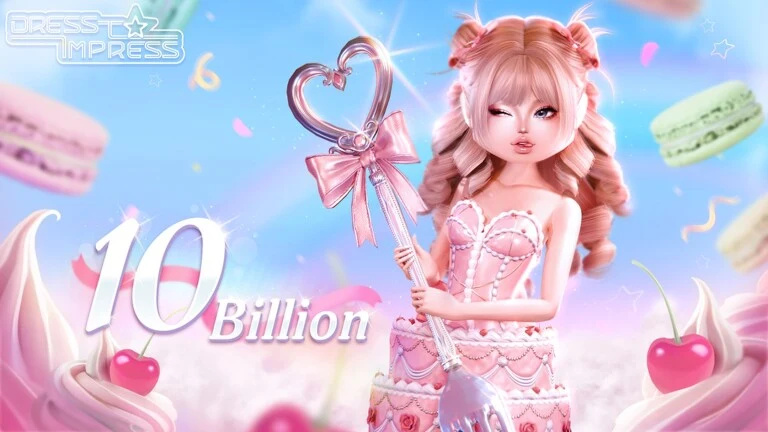 Dress To Impress: 10B Party, код 10BILLION и платье-торт