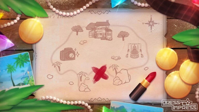 Treasure Hunt в Dress To Impress: возвращение Скарлет в августе