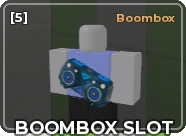 Отдельный слот Boombox в инвентаре Evade
