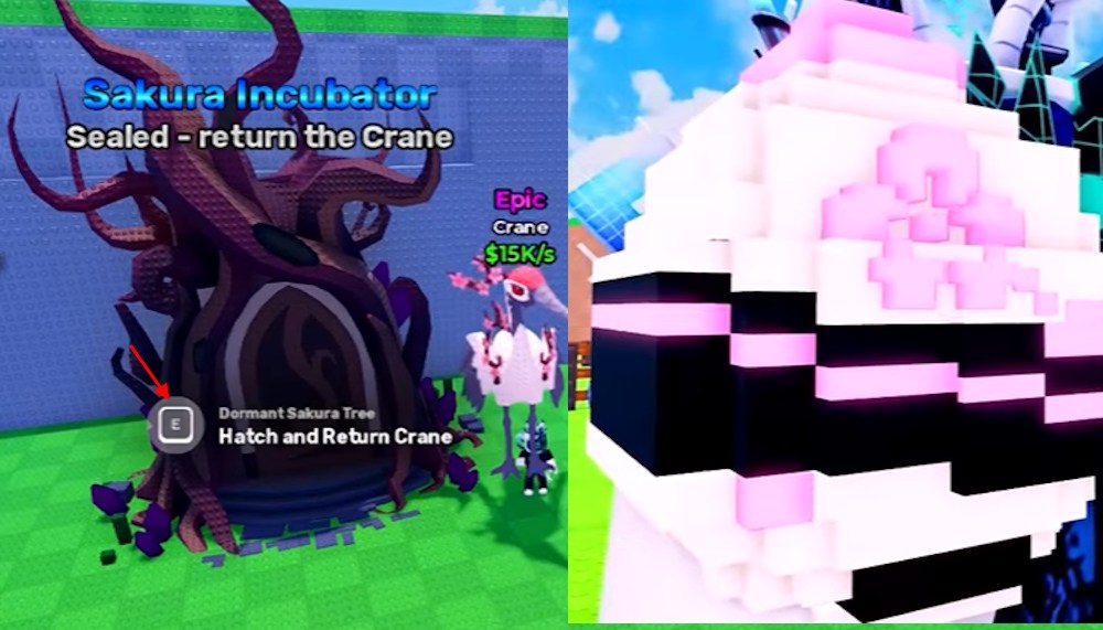 Crane и место открытия Sakura Incubator в Cherry Blossom