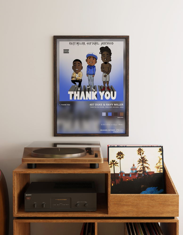 Music poster: 407 Duke Rayy Miller - Thank You Full Reverb - Single feat Ace Hood - Single
