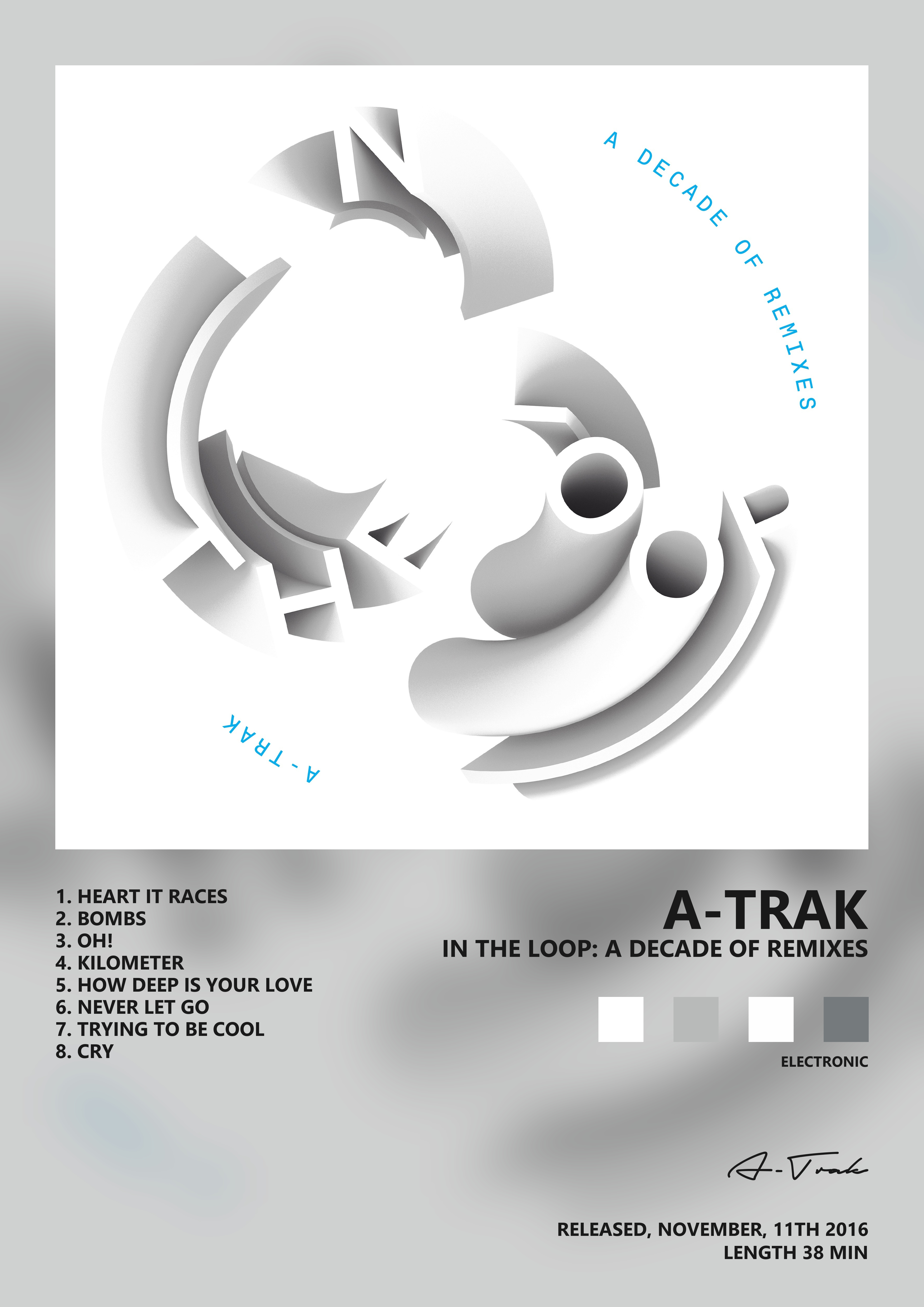 Music poster: A-Trak - In the Loop A Decade of Remixes