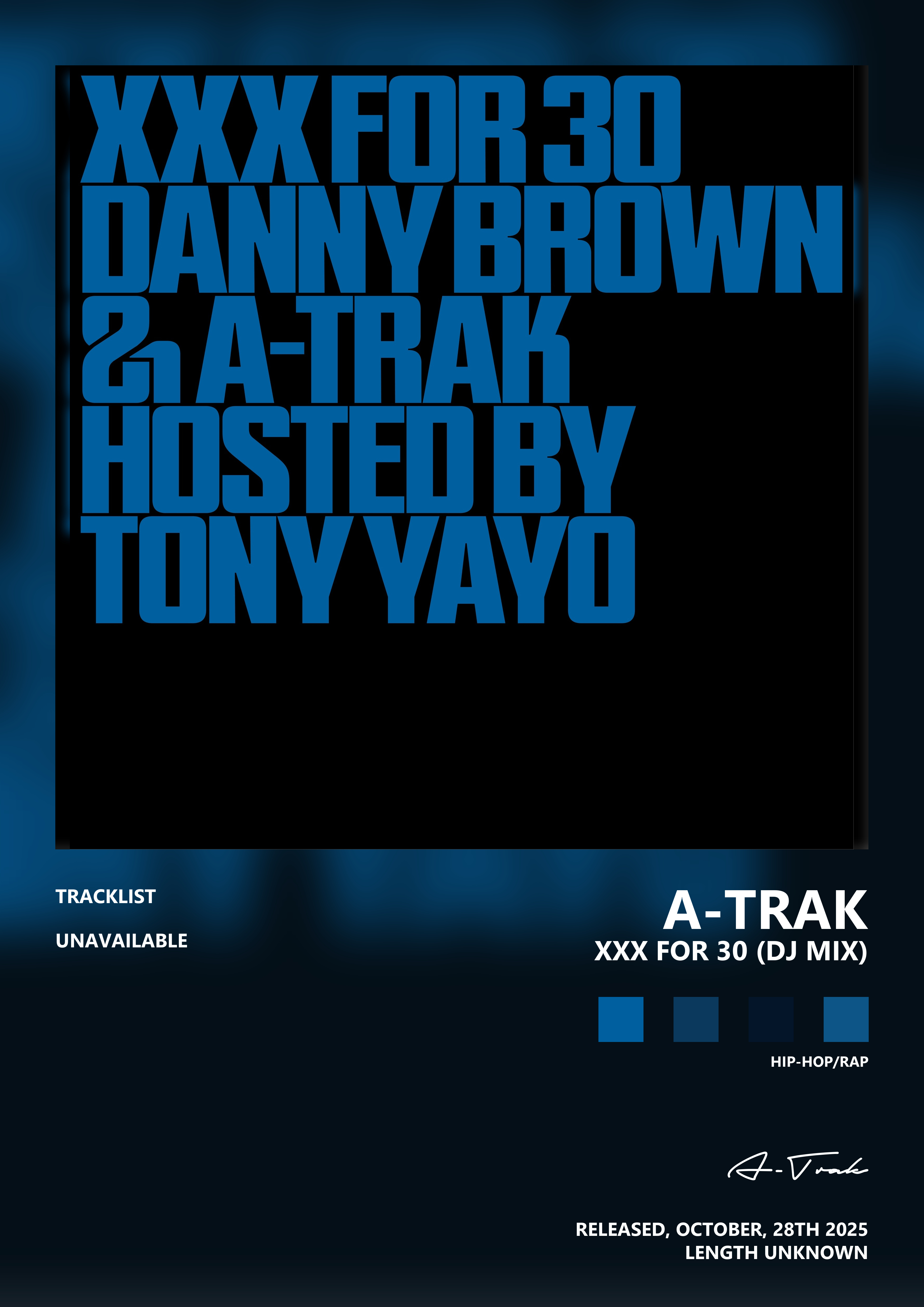 Music poster: A-Trak - XXX for 30 DJ Mix