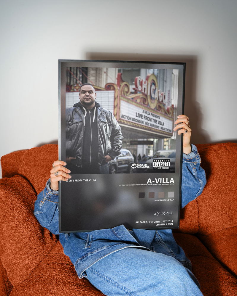 Music poster: A-Villa - Live from the Villa feat Action Bronson Willie the Kid Roc Marciano - Single