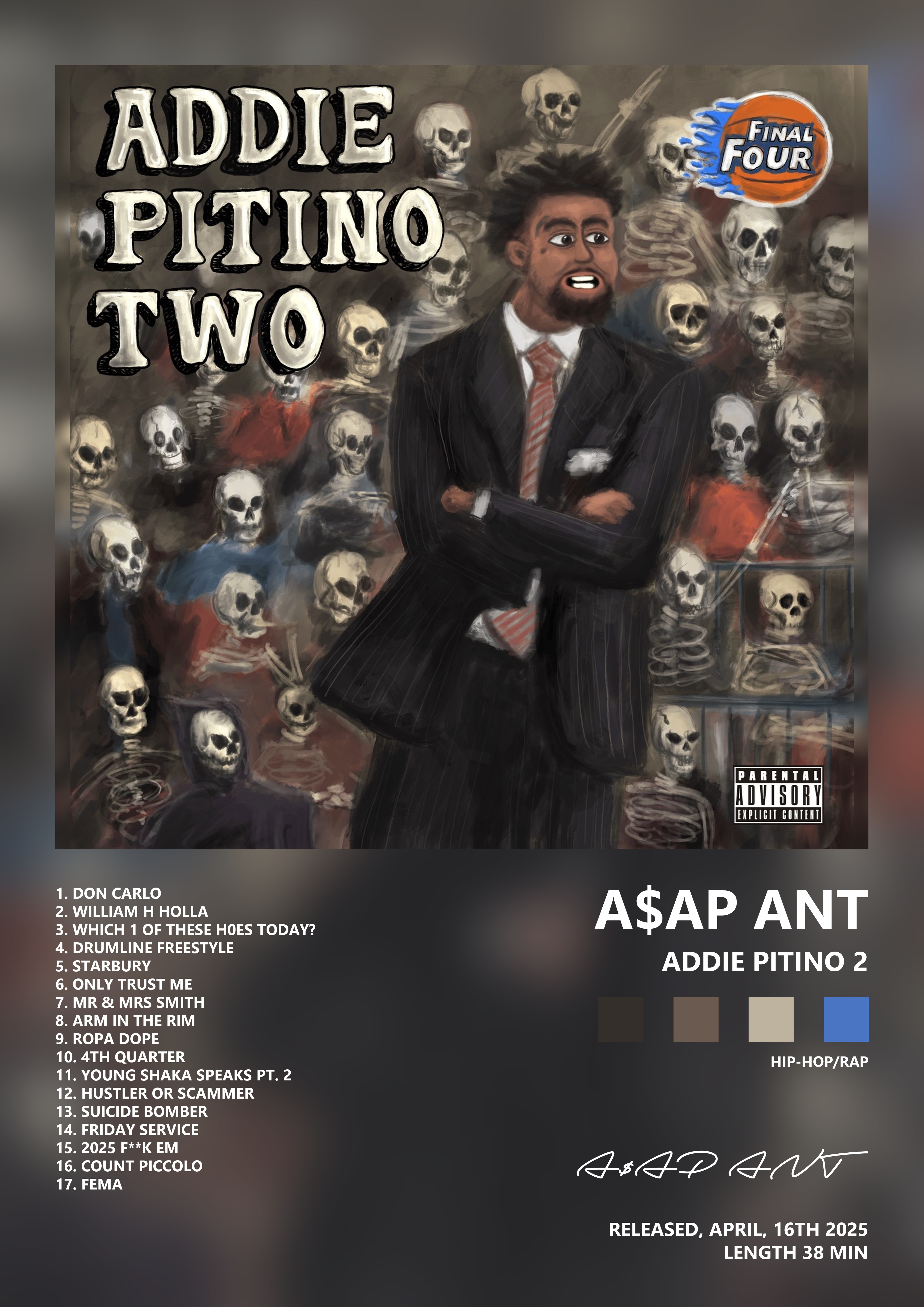 Music poster: AAP ANT - Addie Pitino 2