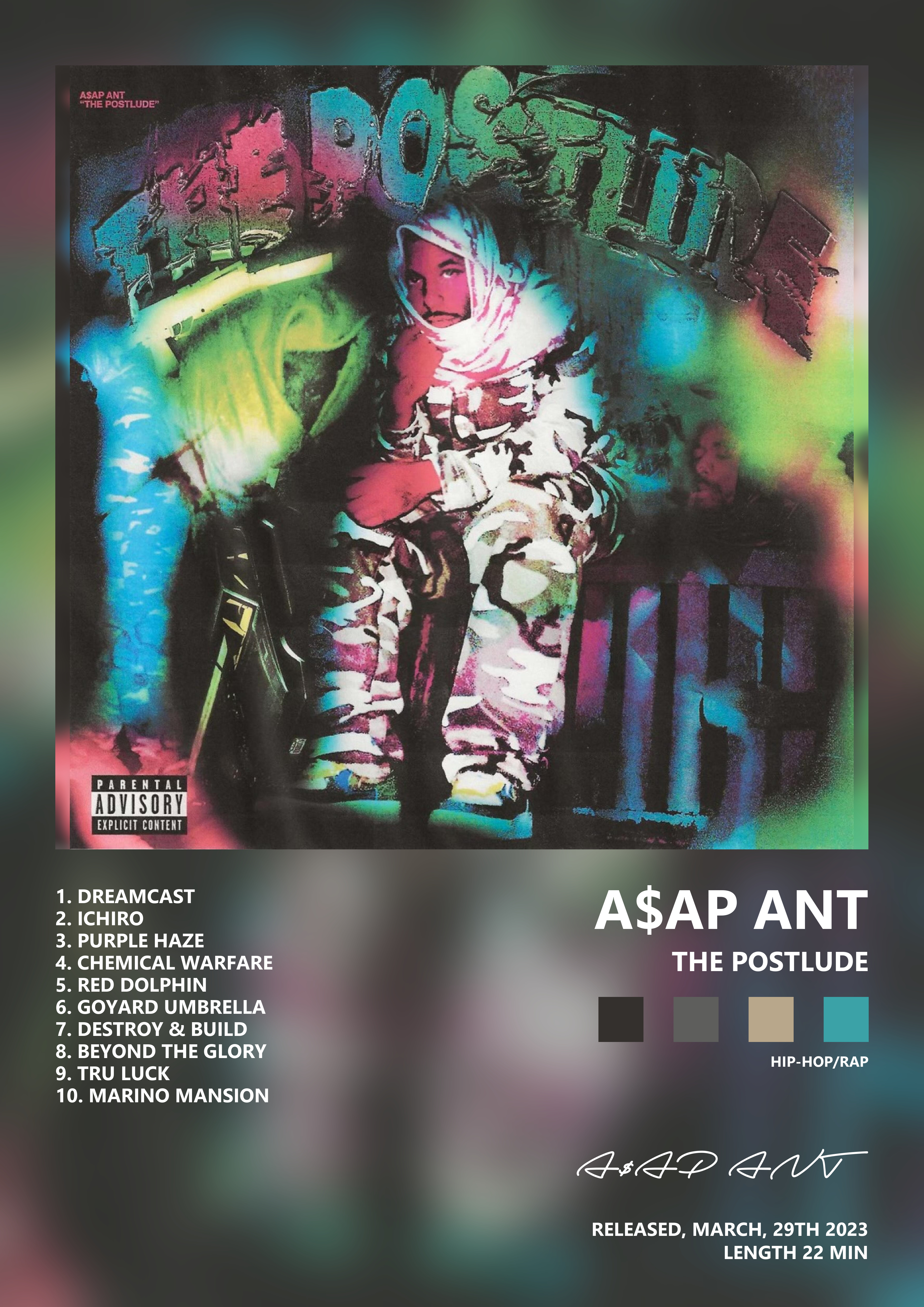 Music poster: AAP ANT - The PostLude