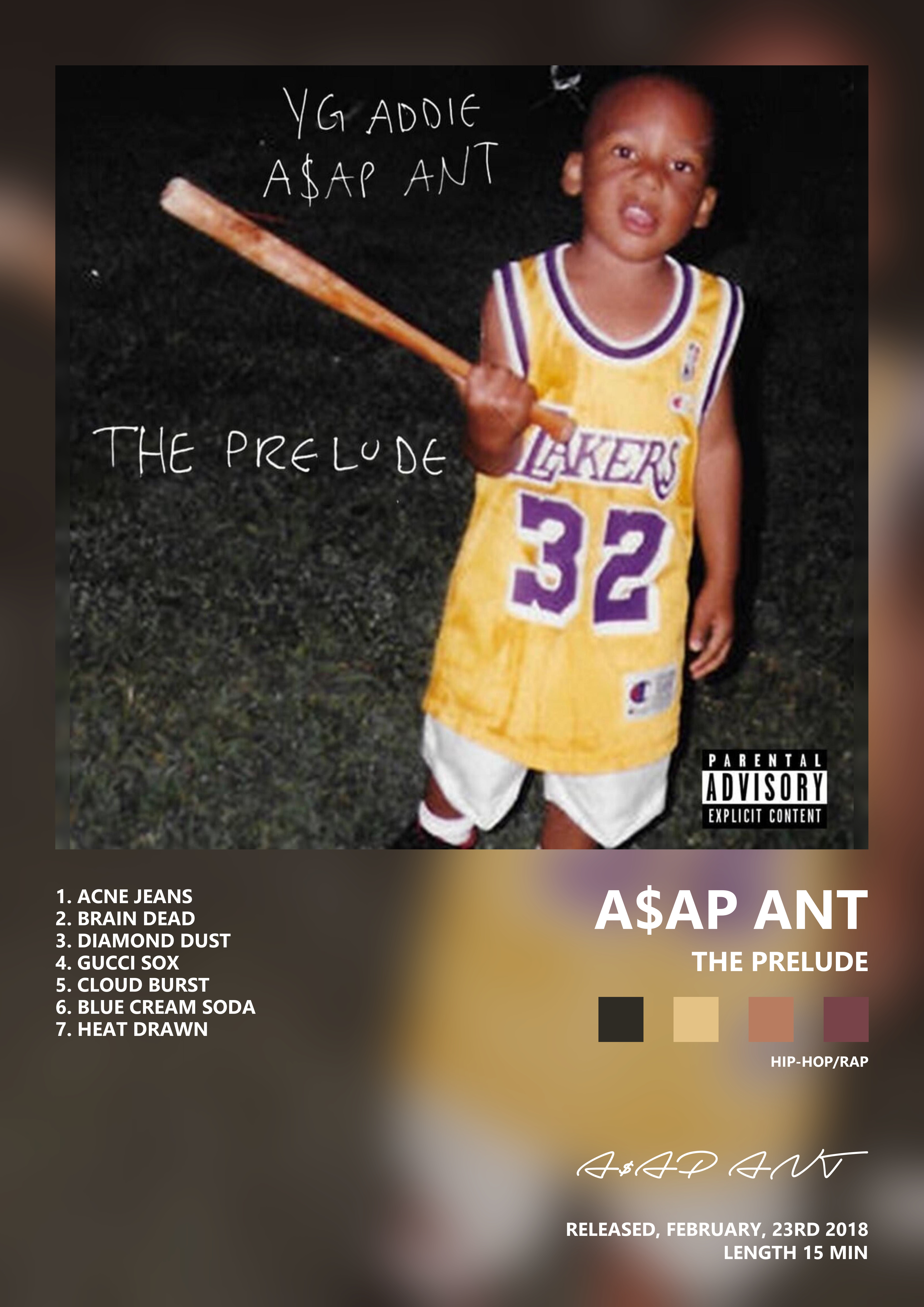 Music poster: AAP ANT - The Prelude