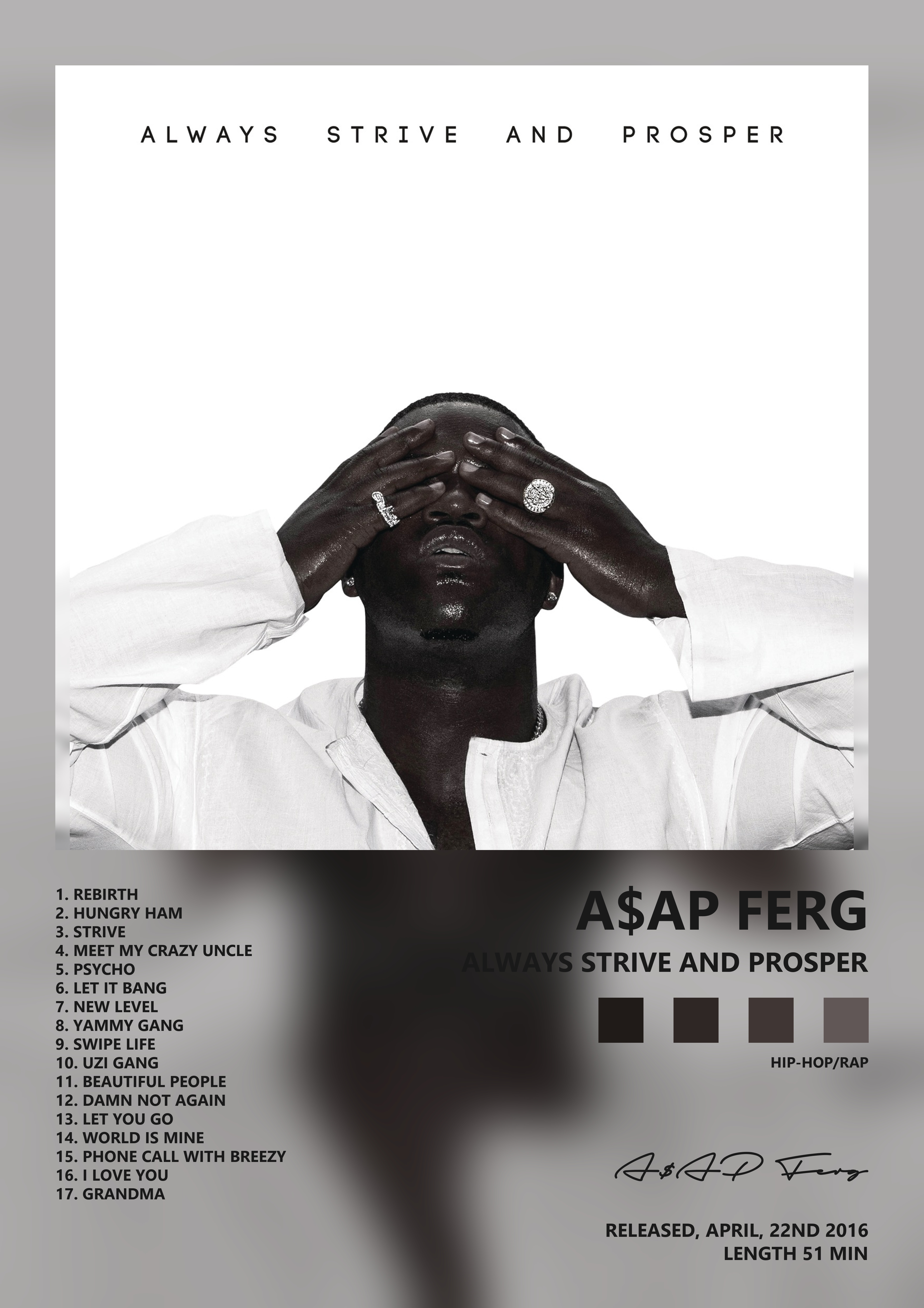 Music poster: AAP Ferg - ALWAYS STRIVE AND PROSPER