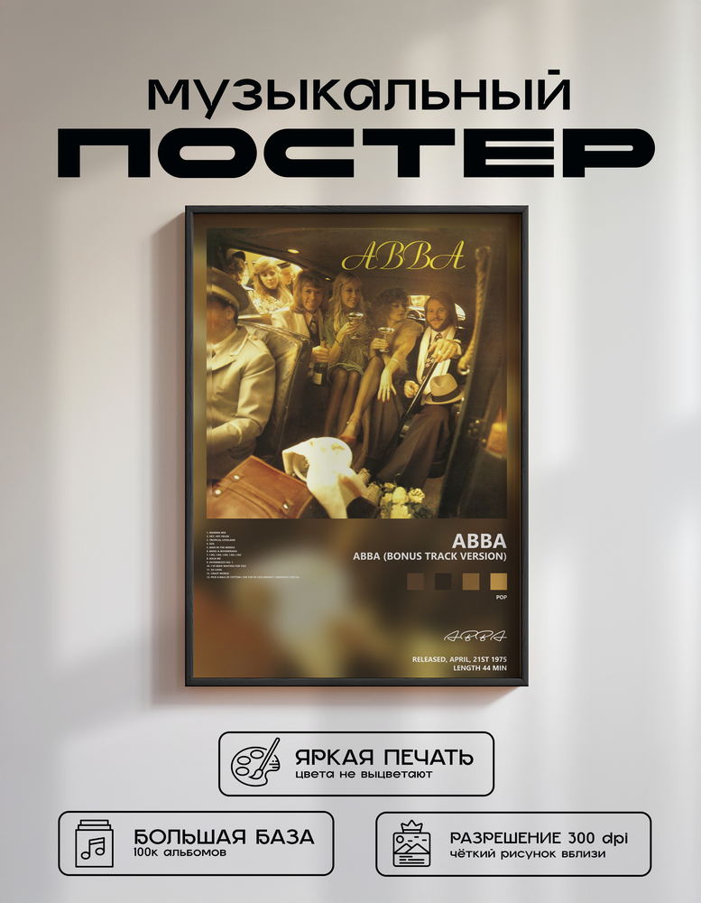 Music poster: ABBA - ABBA Bonus Track Version