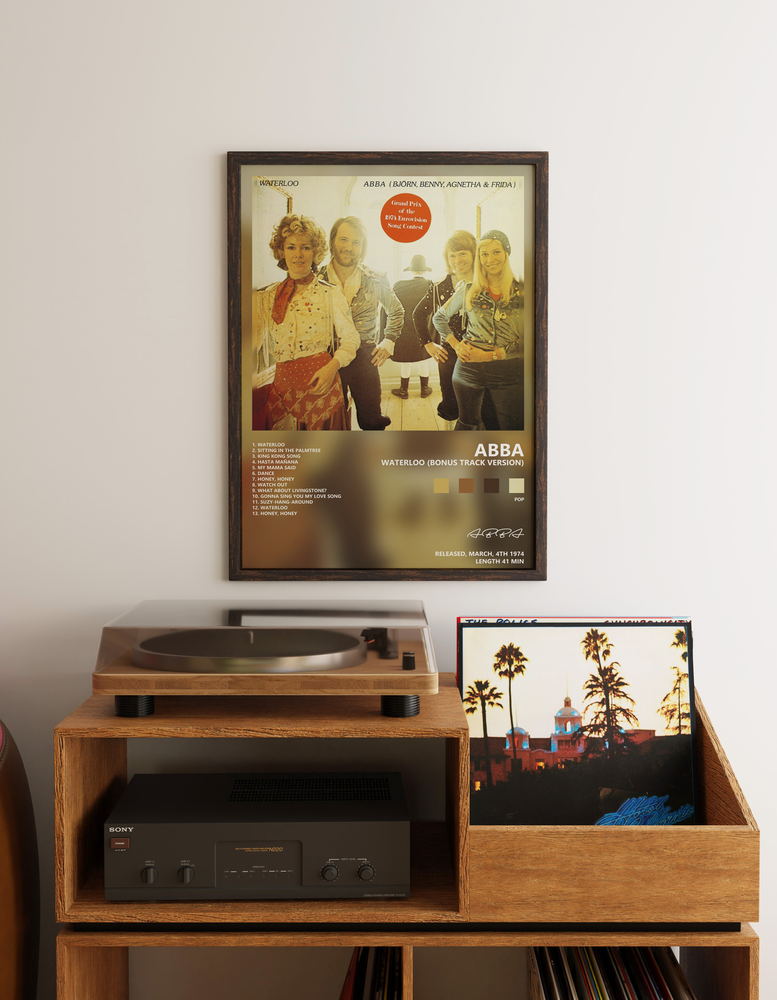 Music poster: ABBA - Waterloo Bonus Track Version
