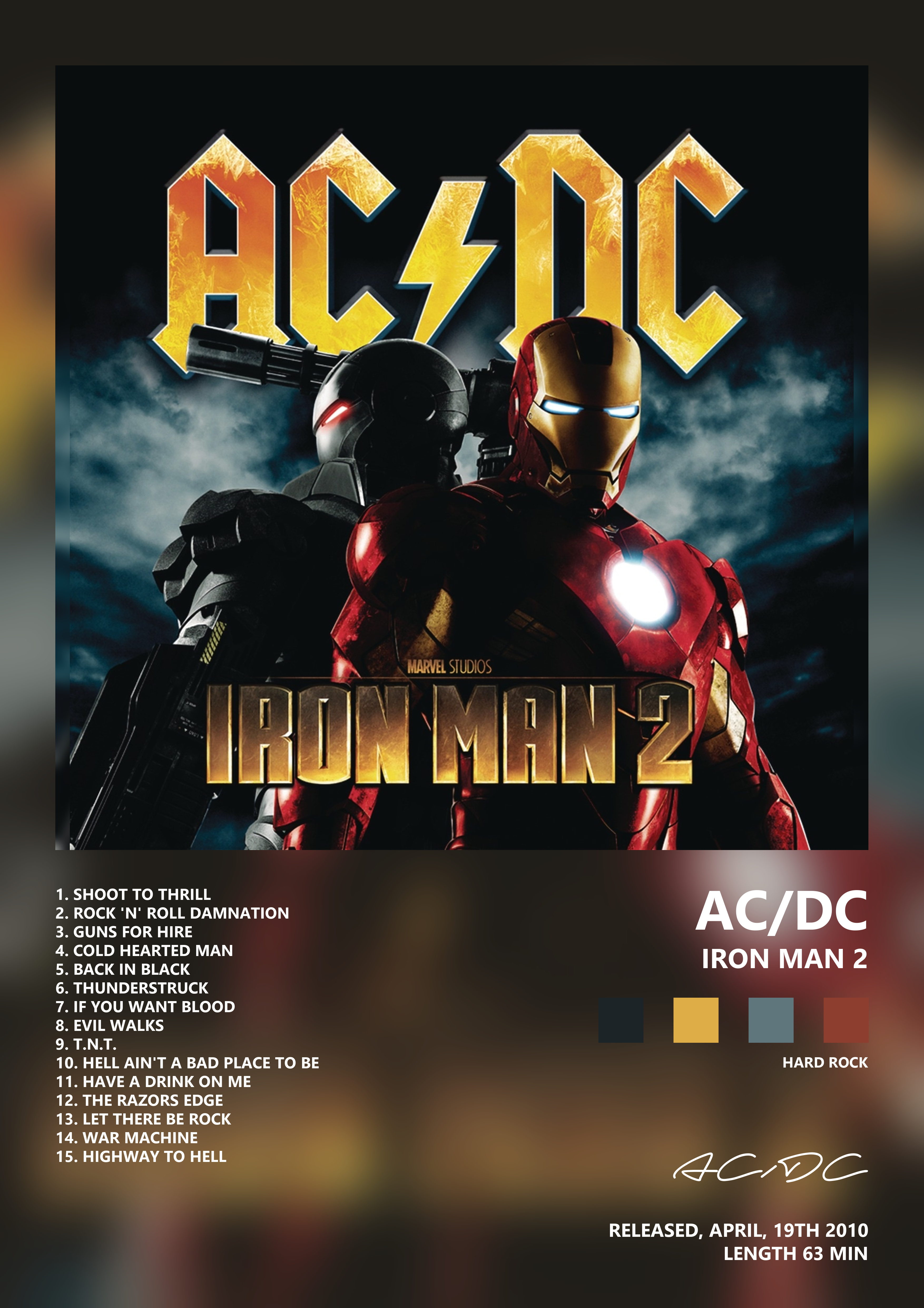Music poster: ACDC - Iron Man 2