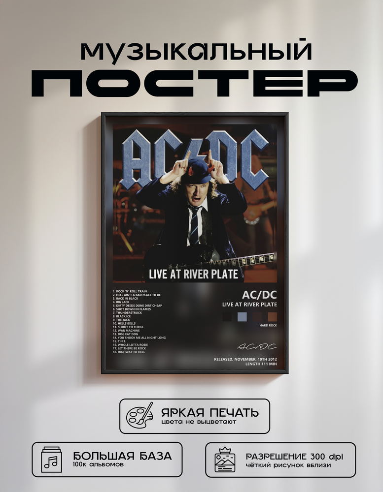 Music poster: ACDC - Live at River Plate