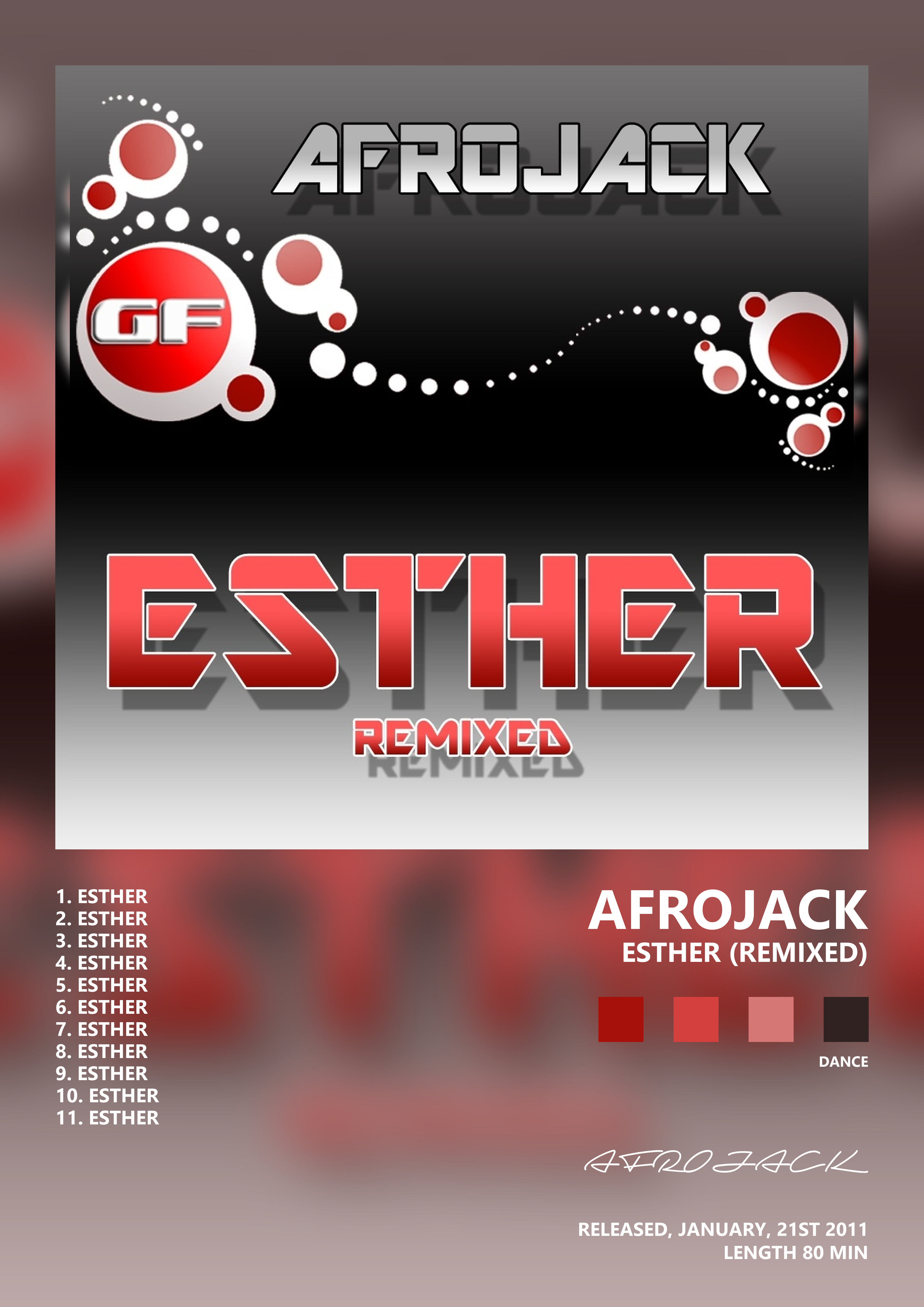Music poster: AFROJACK - Esther Remixed