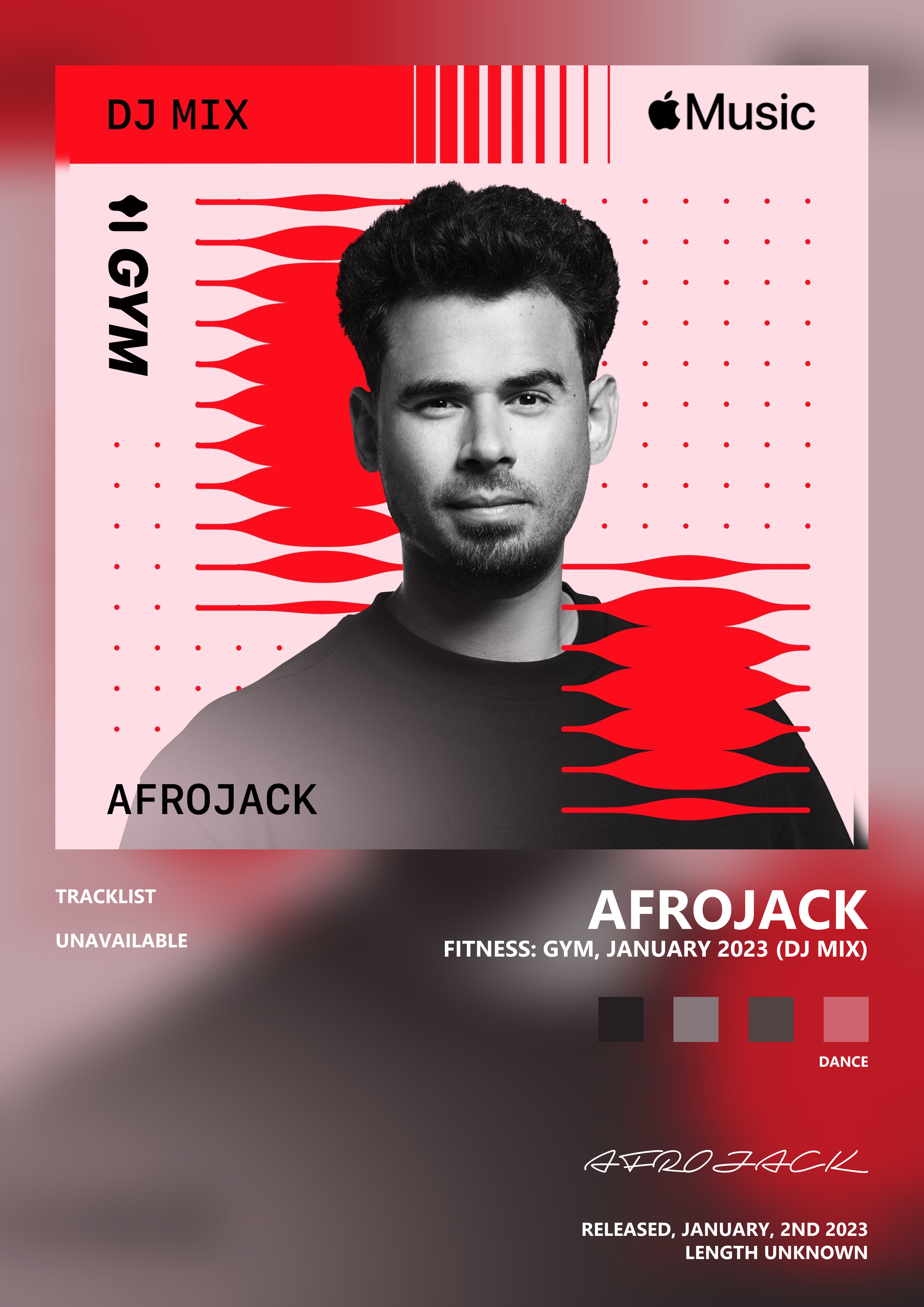 Music poster: AFROJACK - Fitness Gym January 2023 DJ Mix