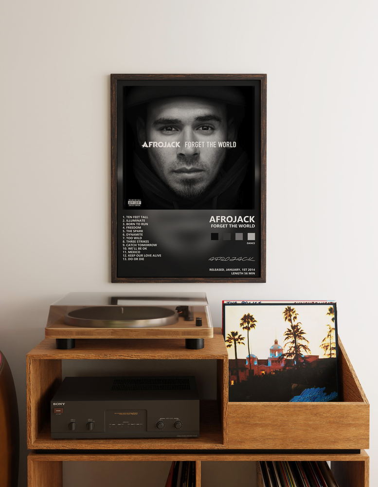 Music poster: AFROJACK - Forget the World