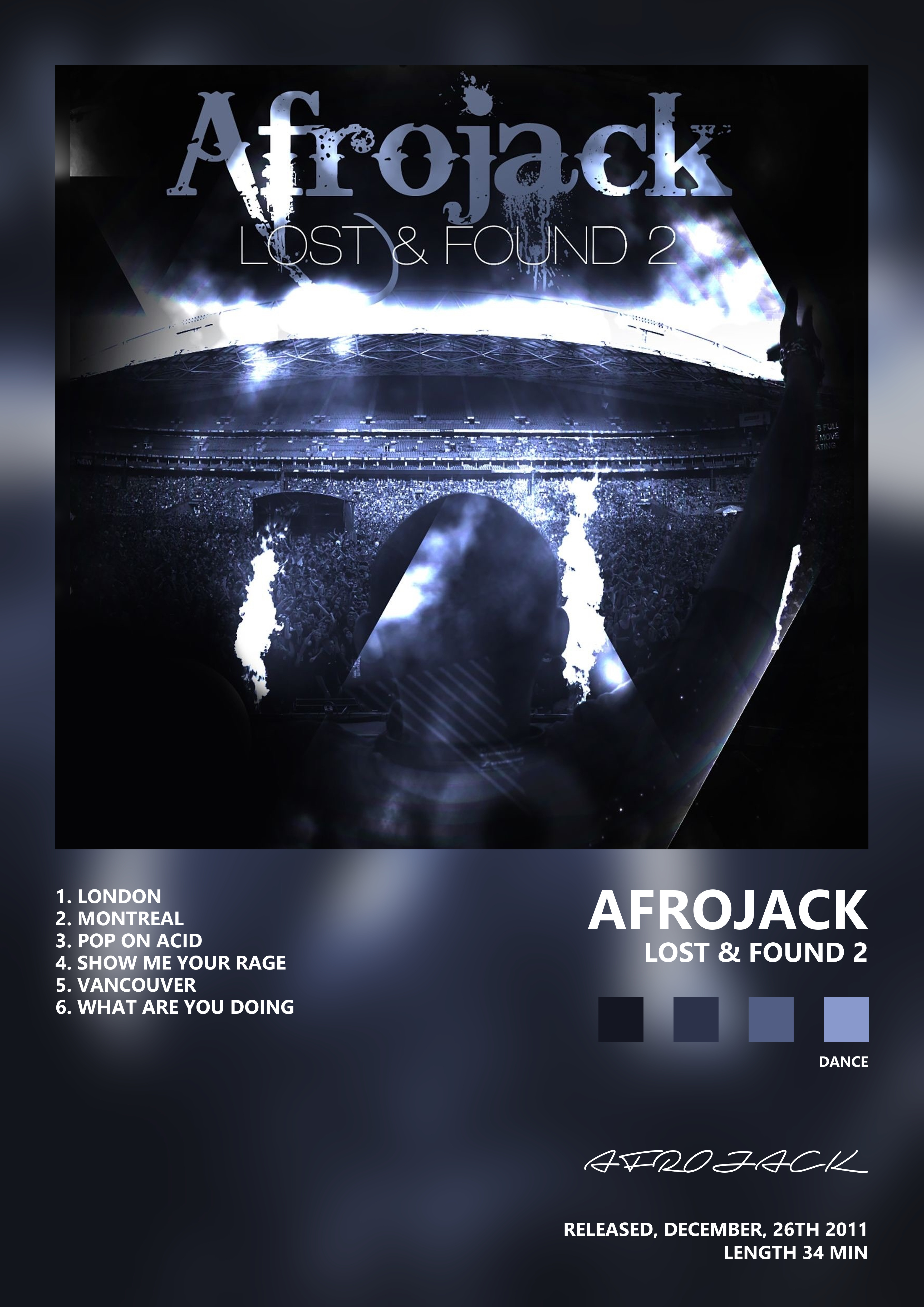 Music poster: AFROJACK - Lost Found 2