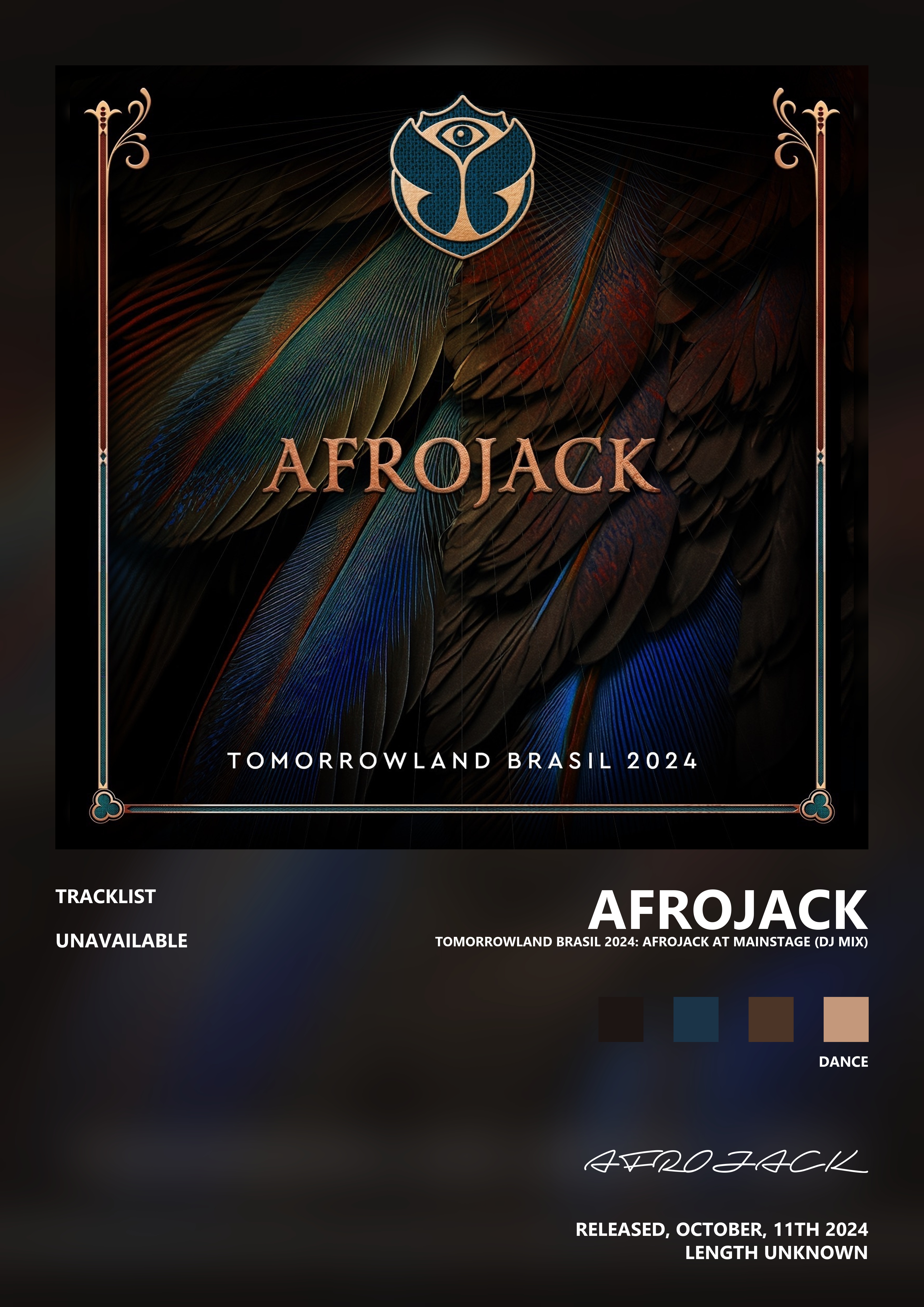 Music poster: AFROJACK - Tomorrowland Brasil 2024 Afrojack at Mainstage DJ Mix