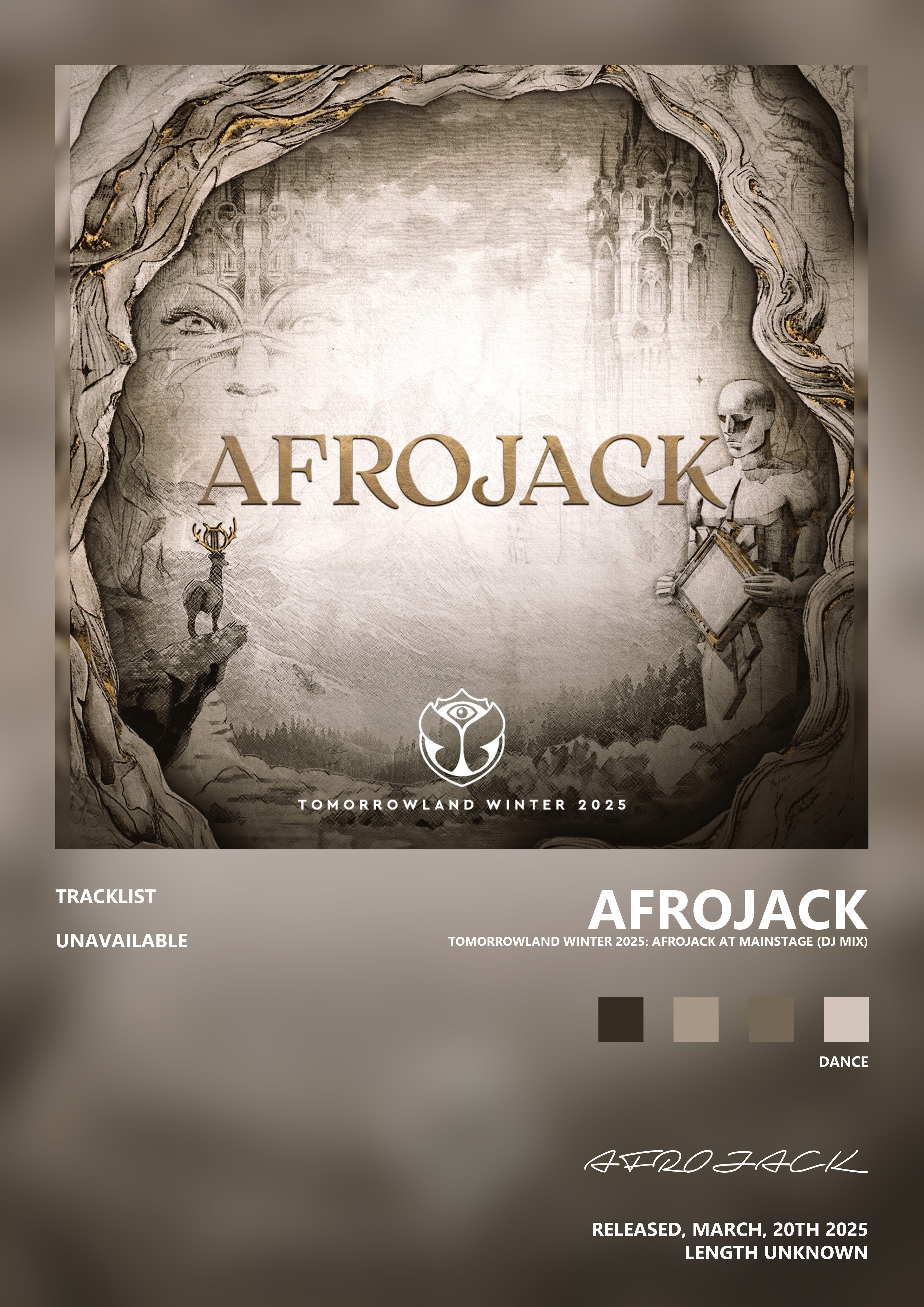 Music poster: AFROJACK - Tomorrowland Winter 2025 Afrojack at Mainstage DJ Mix