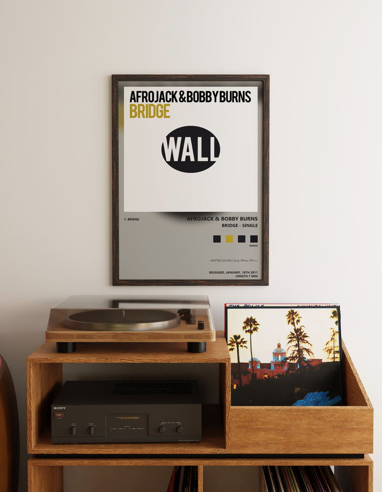 Music poster: AFROJACK Bobby Burns - Bridge - Single