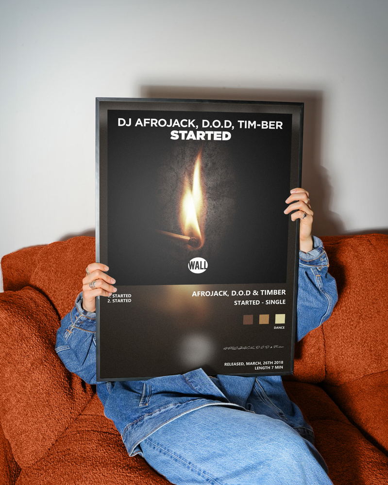Music poster: AFROJACK DOD Timber - Started - Single