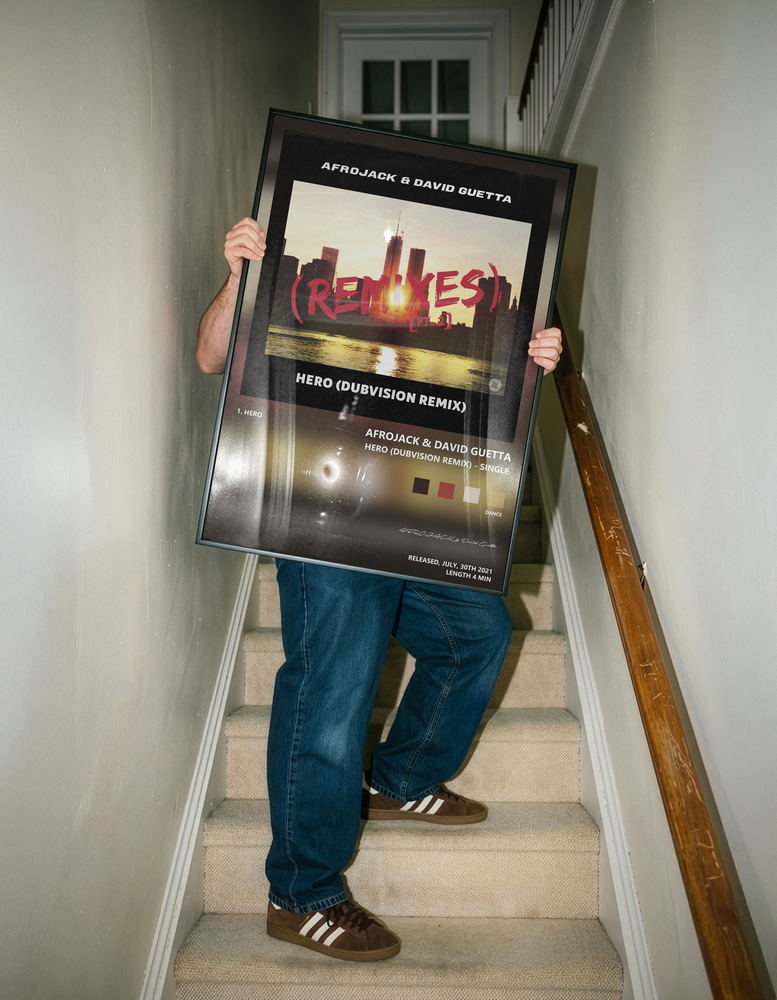 Music poster: AFROJACK David Guetta - Hero Dubvision Remix - Single