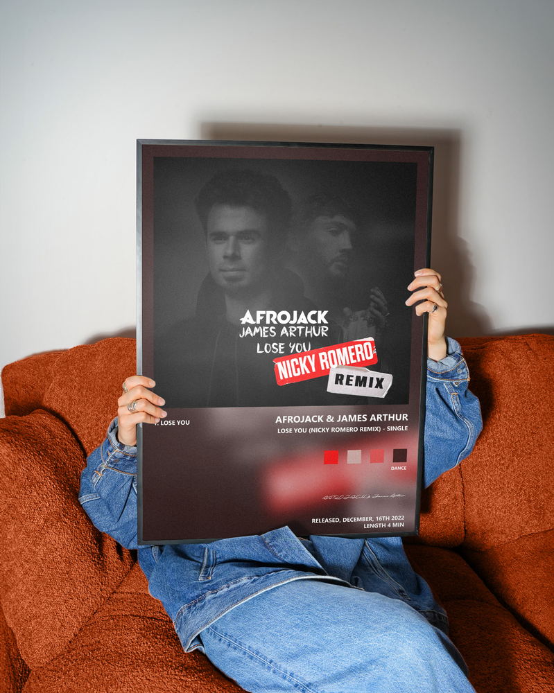 Music poster: AFROJACK James Arthur - Lose You Nicky Romero Remix - Single