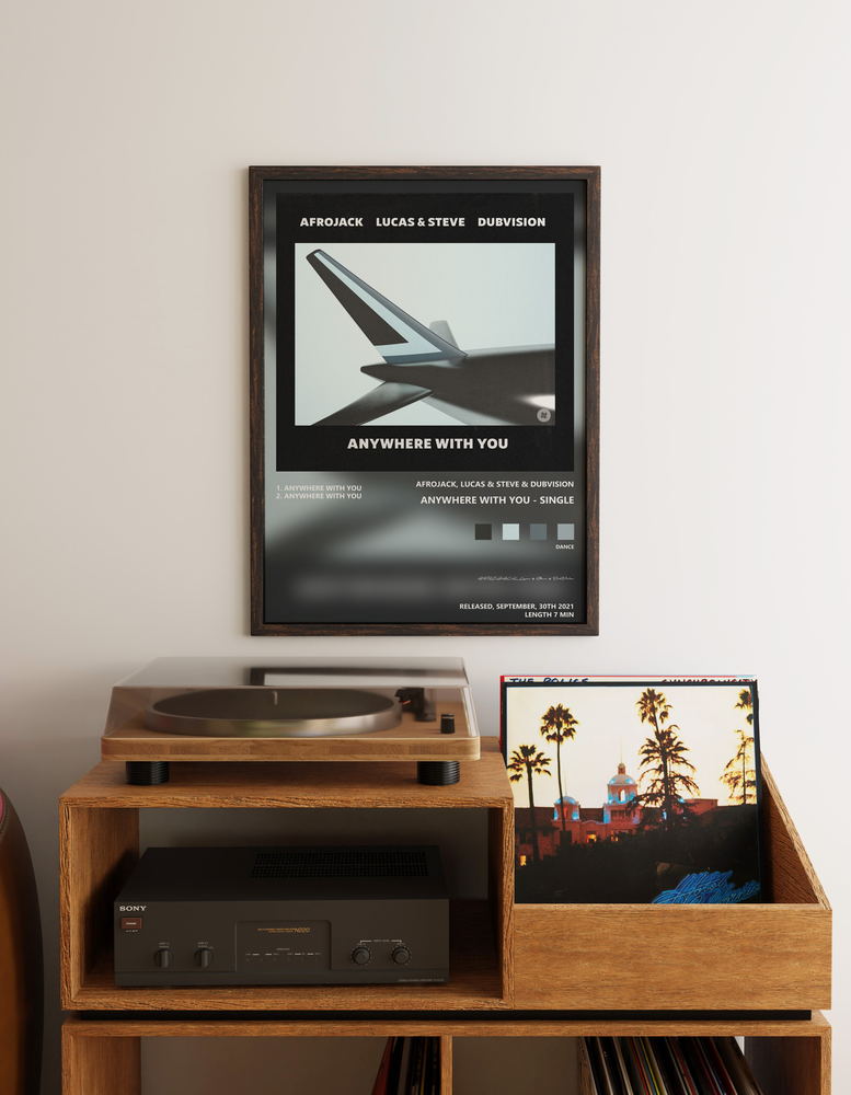 Music poster: AFROJACK Lucas Steve DubVision - Anywhere With You - Single