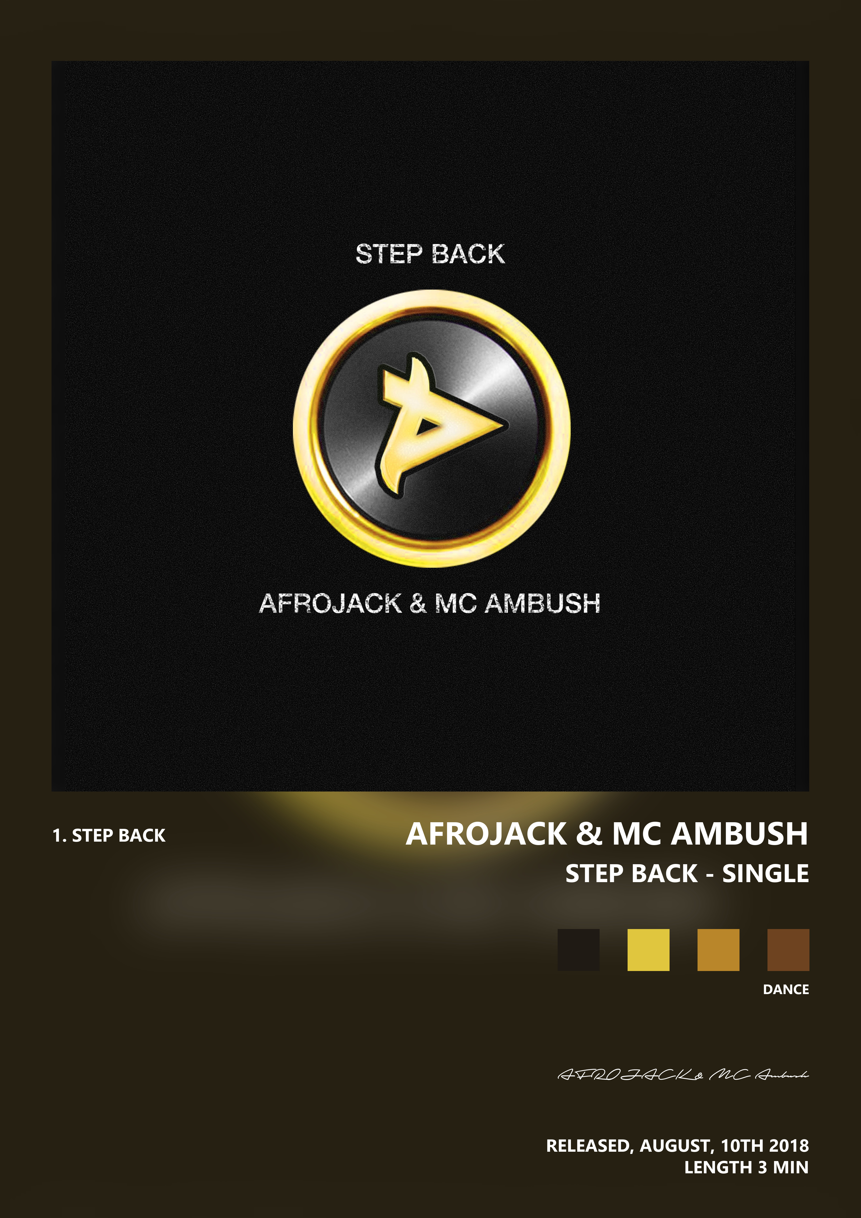 Music poster: AFROJACK MC Ambush - Step Back - Single