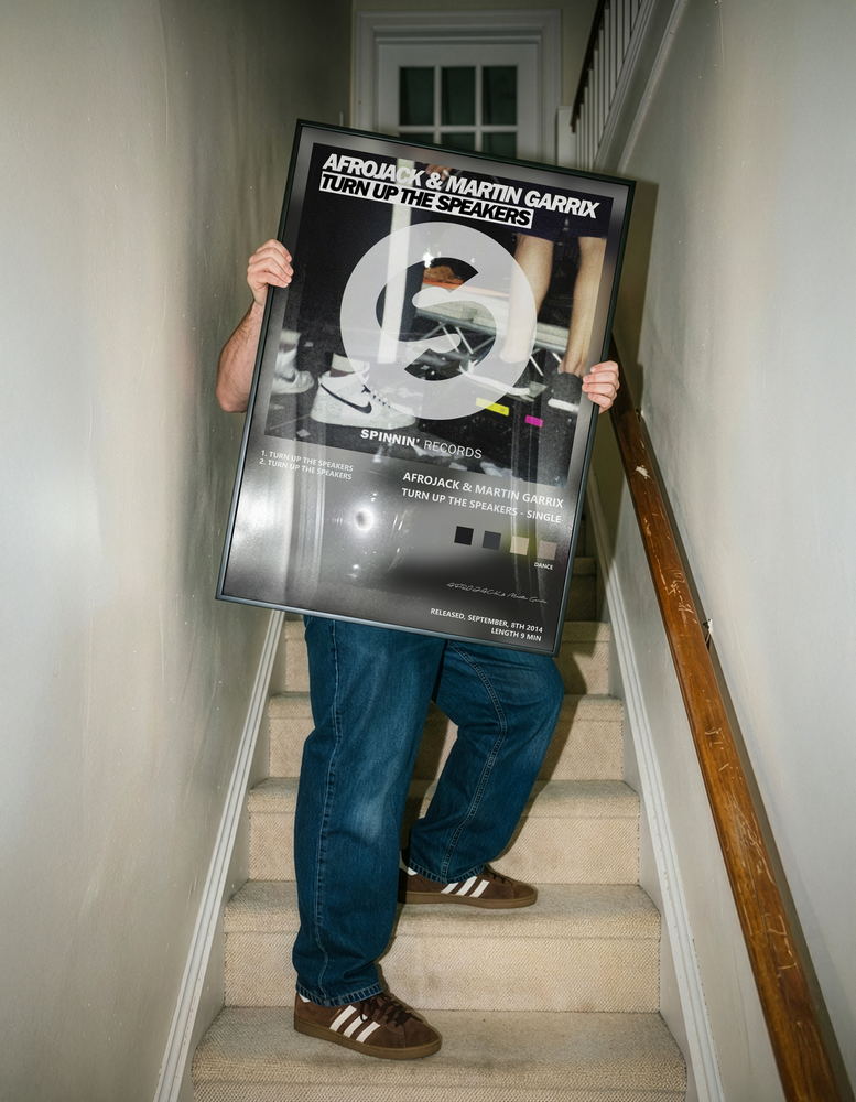 Music poster: AFROJACK Martin Garrix - Turn Up the Speakers - Single
