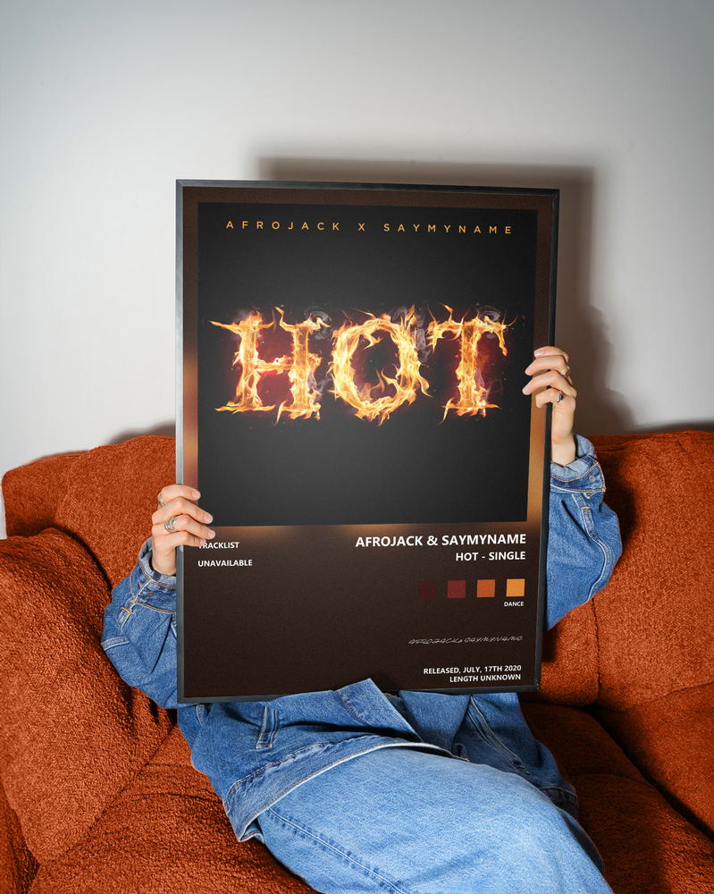 Music poster: AFROJACK SAYMYNAME - Hot - Single